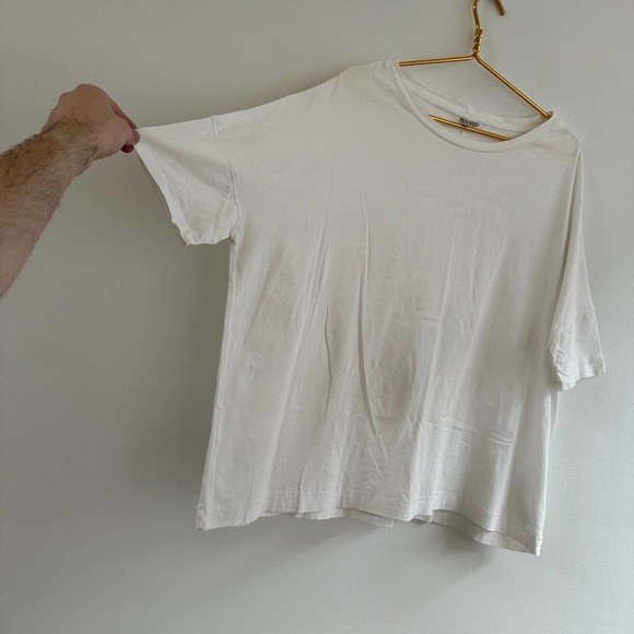 AllSaints Oversized Boxy Fit Cotton Short Sleeve T-Shirt Tee Size XS - Picture 3 of 5